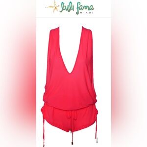 Luli Fama Cosita Buena - T Back Romper, size large, NWT!